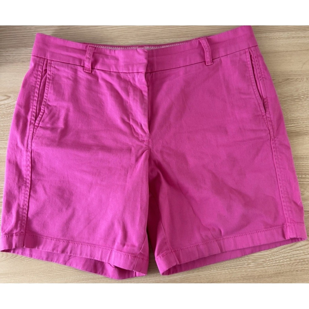 J.Crew 7" Stretch Chino Shorts Women's Size 10 Rose Pink NWT H5809